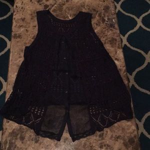 Navy tank top sweater